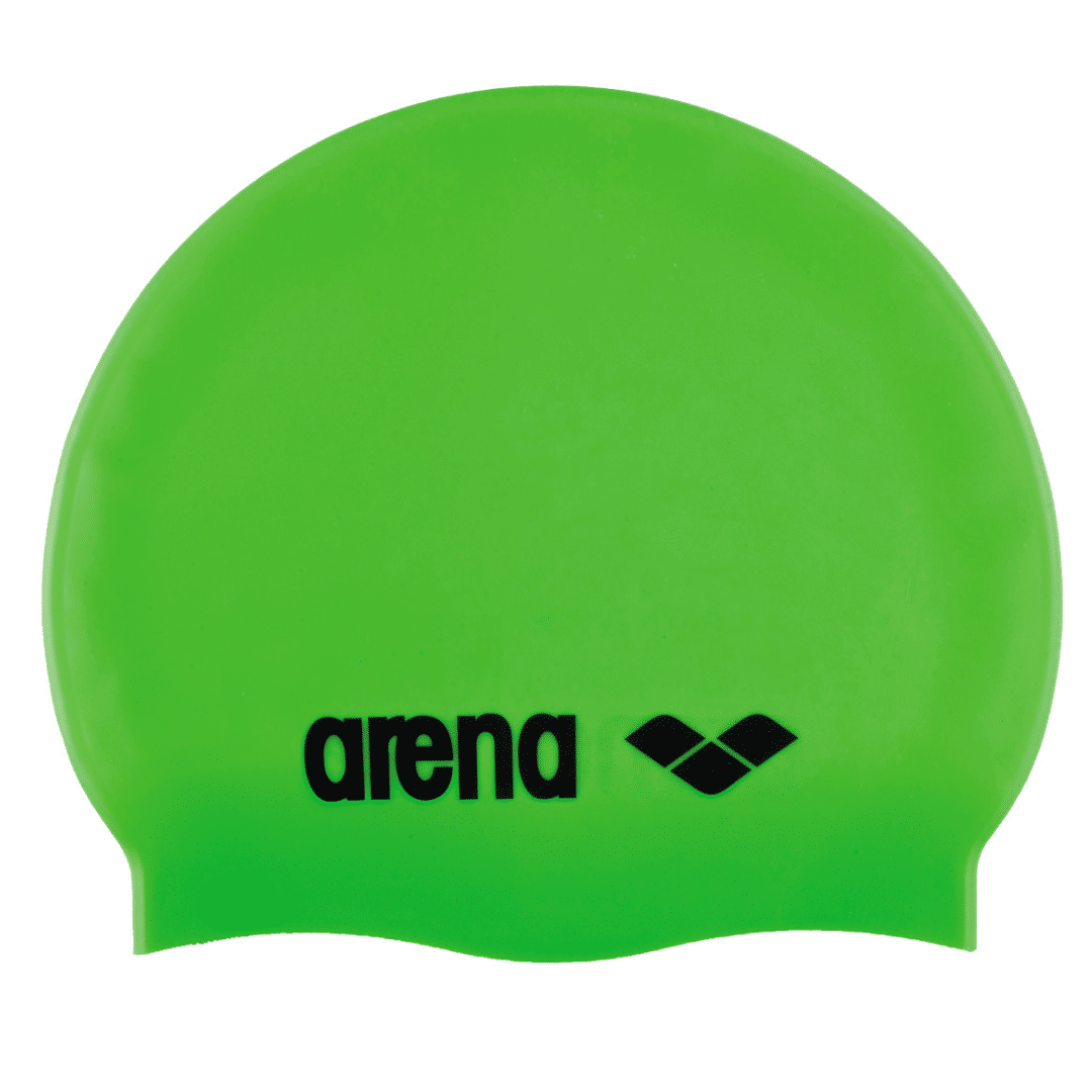 Arena Kinder Badekappe Classic Silikon Grün