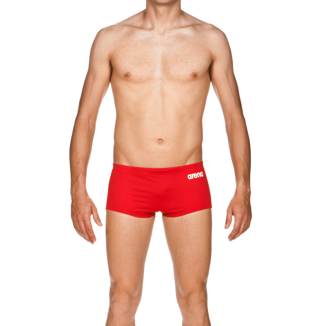 Arena M Solid Squared Short Red/White
