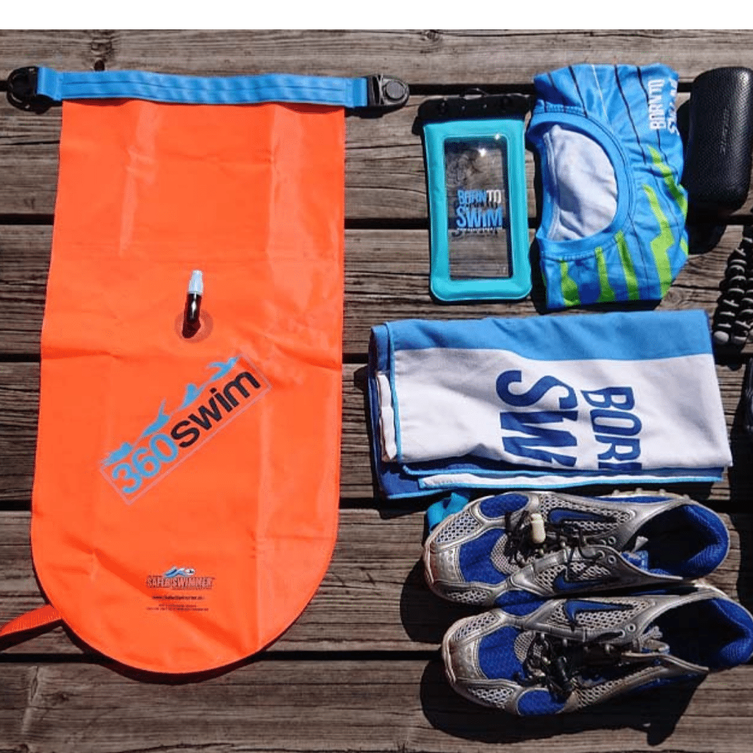 360 Swim Schwimmboje Heavy Duty Groß Orange