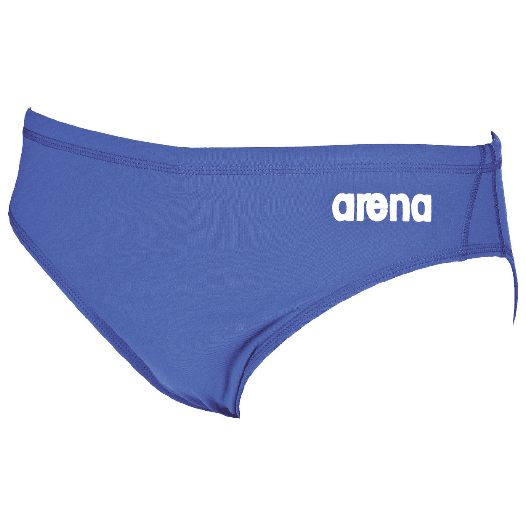Arena M Solid Brief Royal/White