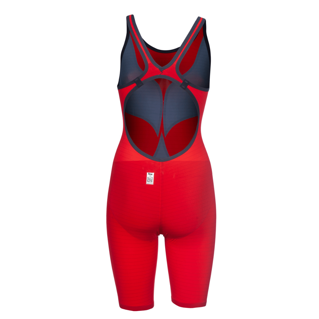 Arena Wettkampf Badeanzug Powerskin Carbon Air2 Offener Rücken Rot
