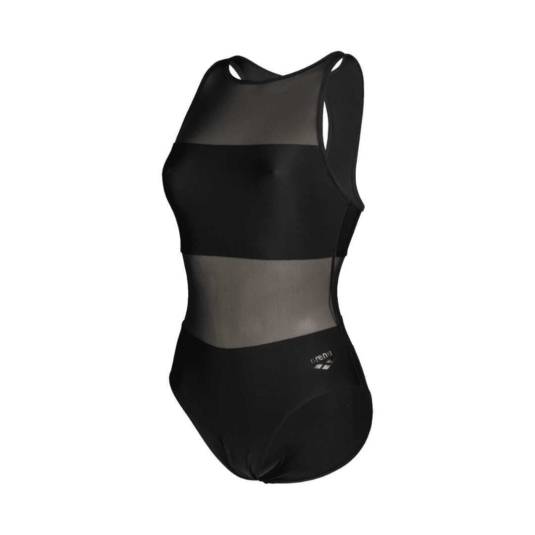 Arena Badpak Mesh Panels Vent Back Zwart