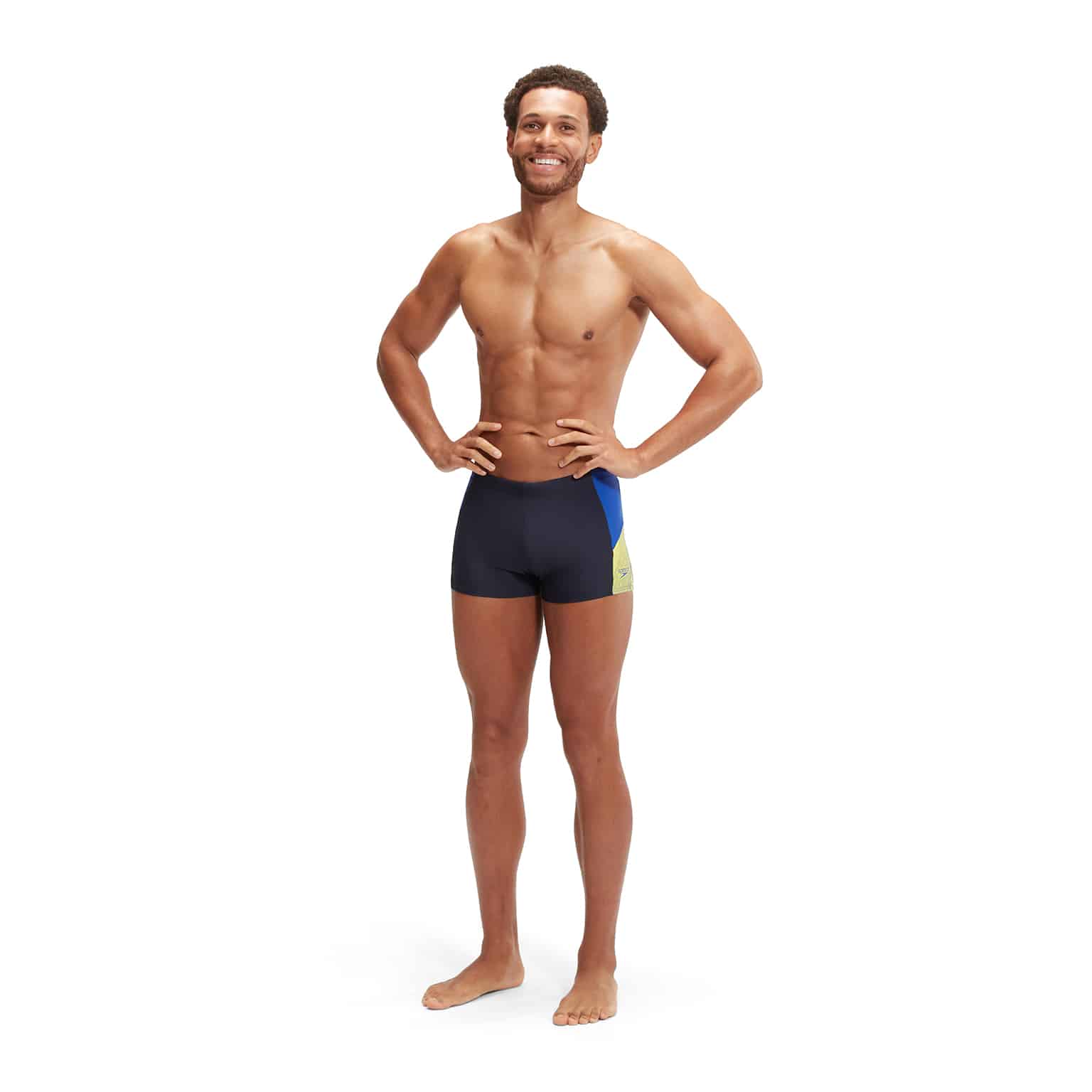 Speedo Mens Dive Aquashort True Navy / True Cobalt / Lemon Drizzle