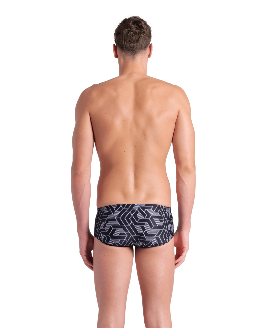 Arena Badehose Slip Escape Low Waist Team Schwarz