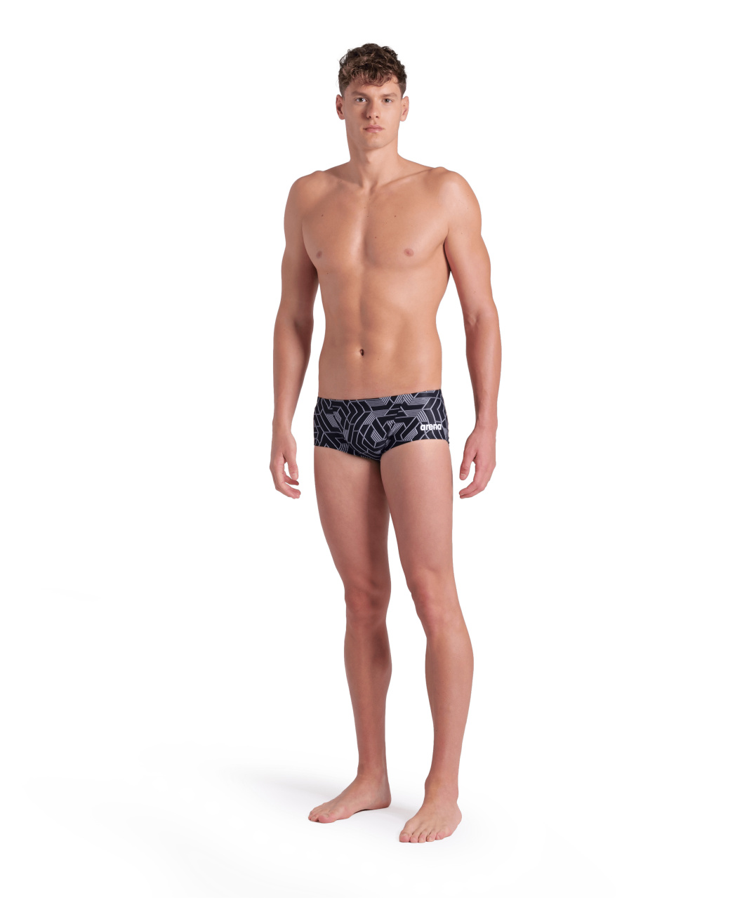 Arena Badehose Slip Escape Low Waist Team Schwarz