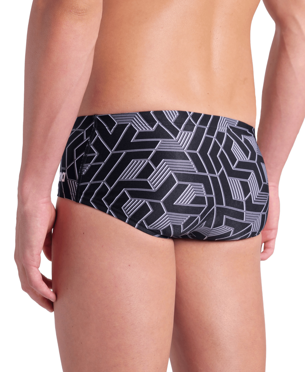 Arena Badehose Slip Escape Low Waist Team Schwarz