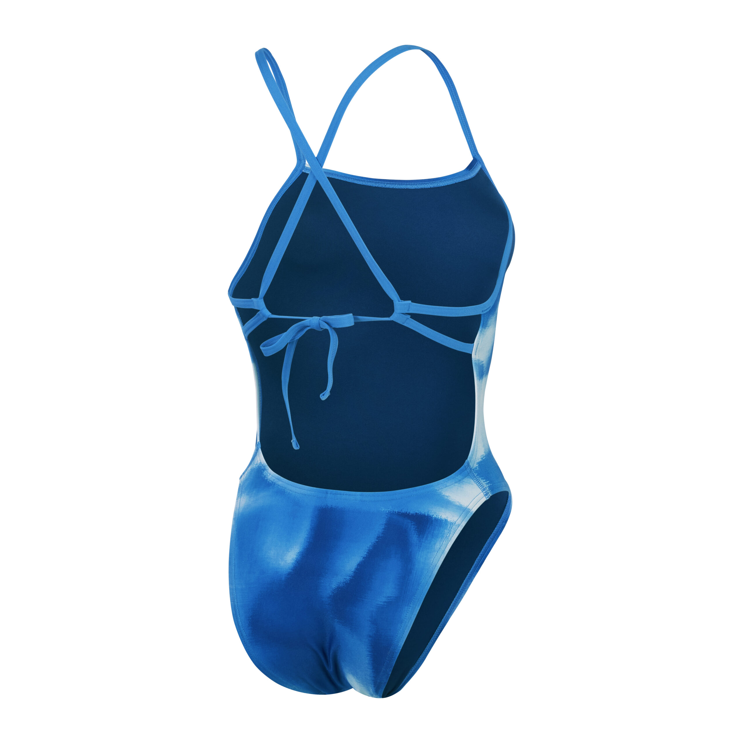 Speedo Badpak Allover Digital Tie Back Blauw