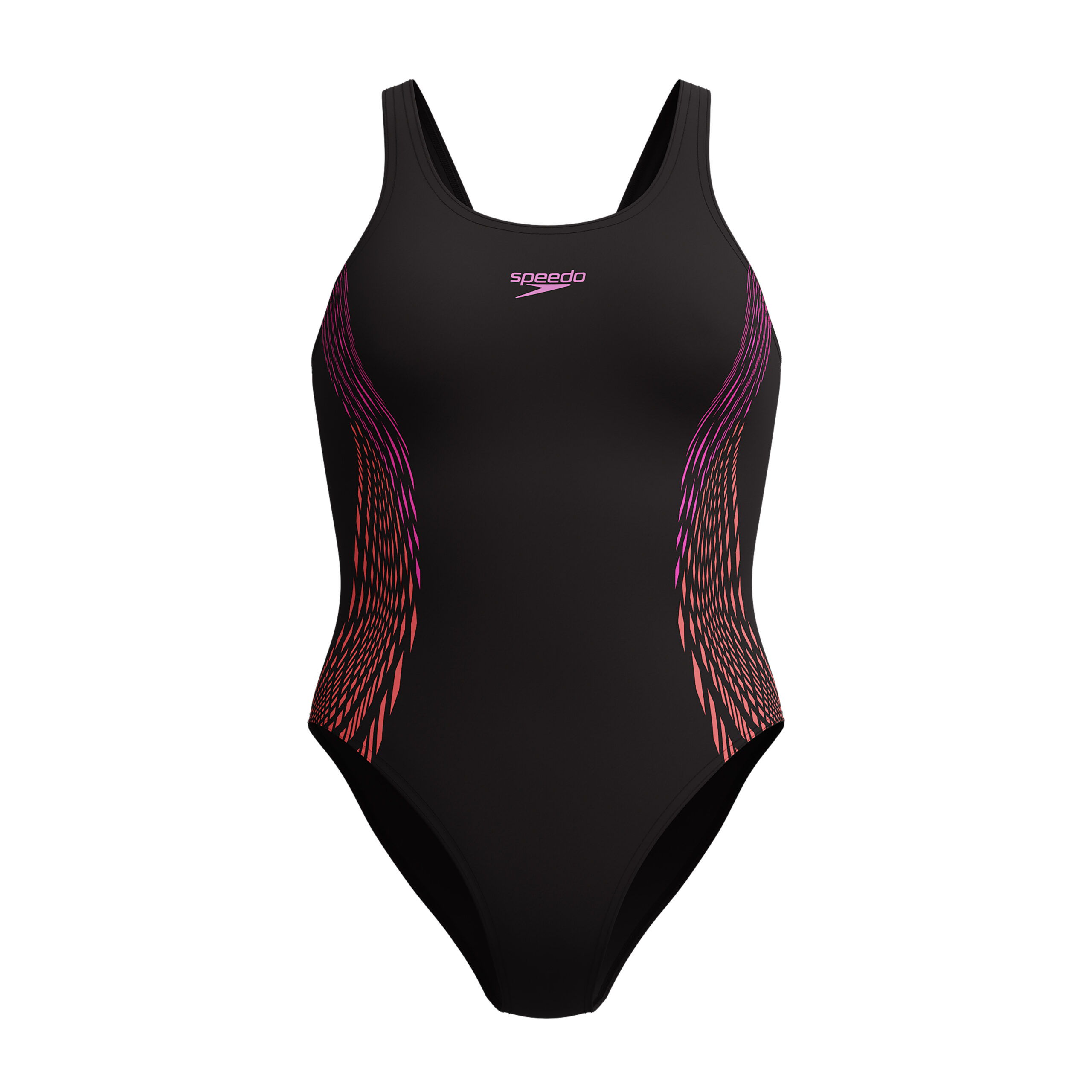 Speedo Badpak Placement Muscleback Zwart / Paars