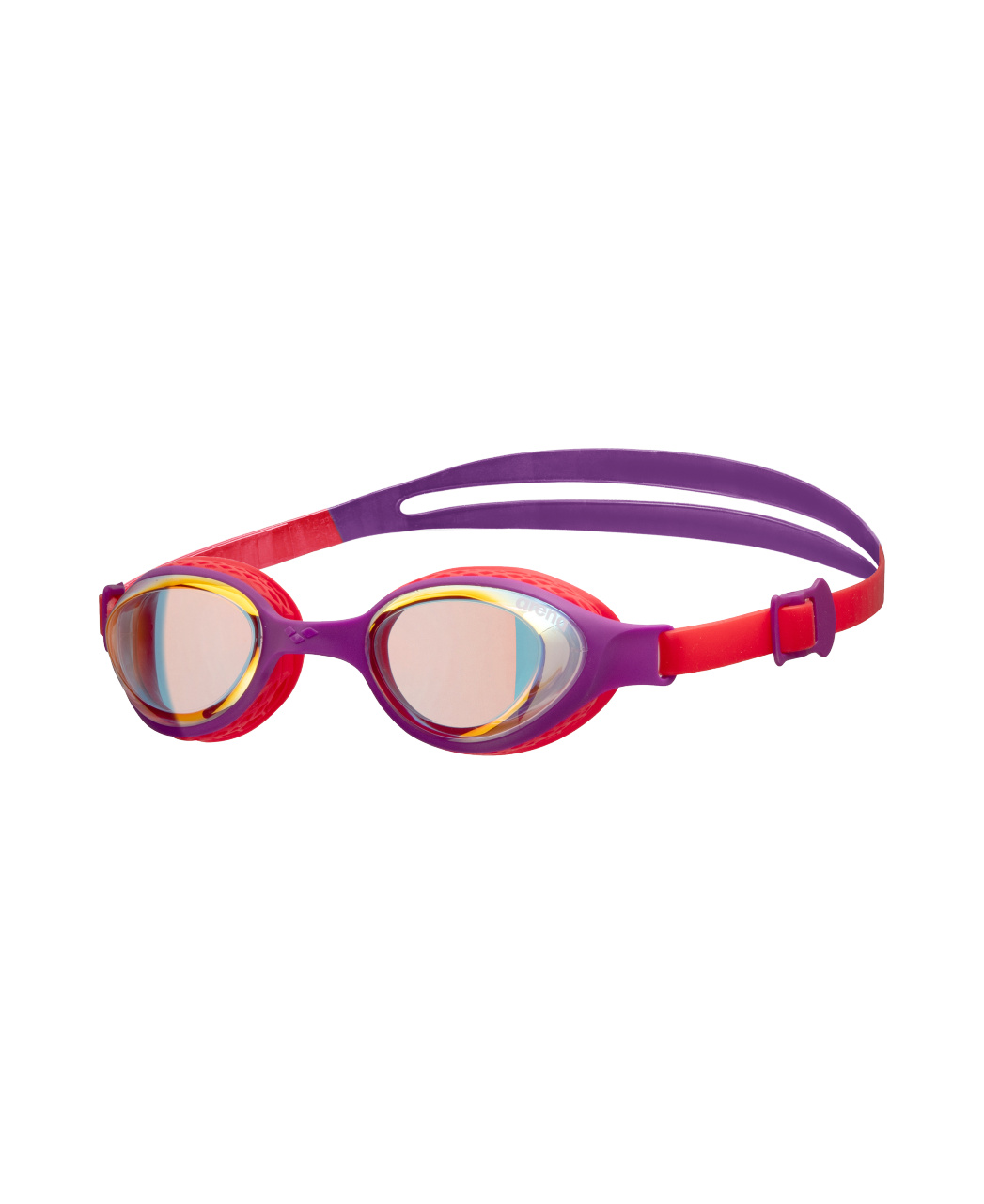 Arena Kinder Schwimmbrille Air Mirror Gelb/Kupfer/Plum/Koralle